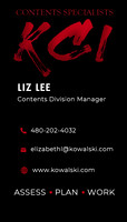 LIZ LEE BUSINESS CARD