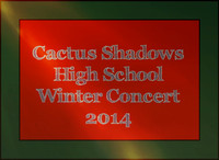 CCHS CHRISTMAS CONCERT 2014